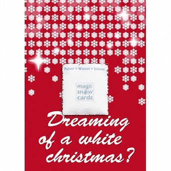 Magic Snow Card - dreaming of a white christmas