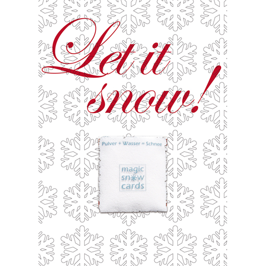 Magic Snow Card Let it snow 