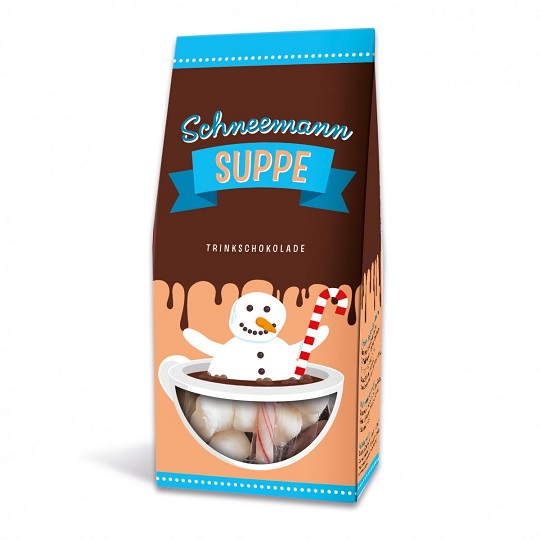 Schneemann Suppe Trinkschokolade