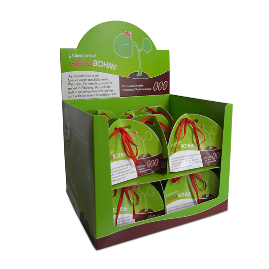 Display Gluecksbohne